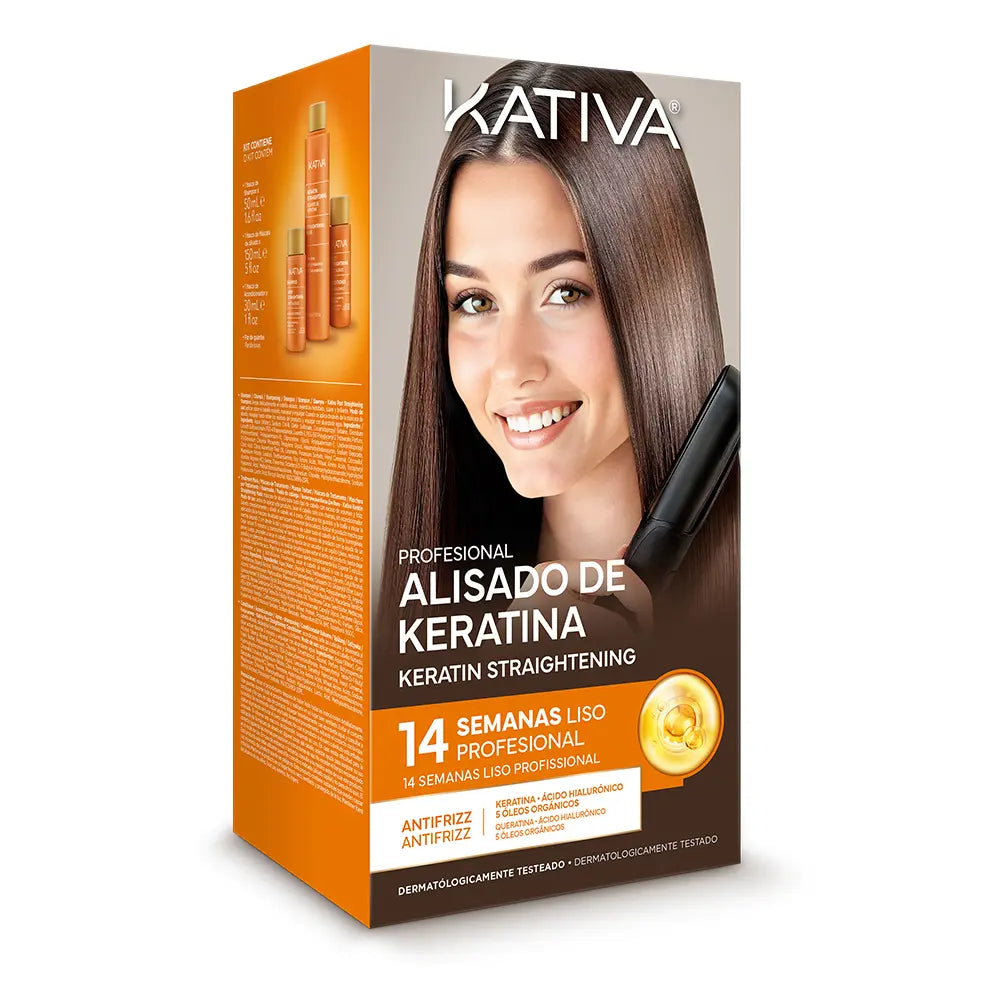 KATIVA-KATIVA PROFESSIONAL KIT DE ALISAMENTO COM QUERATINA BRASILEIRA 4 pcs.-DrShampoo - Perfumaria e Cosmética