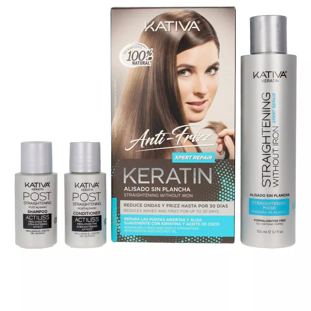 KATIVA-KERATIN ANTI-FRIZZ alisado sem alisador repara pontas 30 dias-DrShampoo - Perfumaria e Cosmética