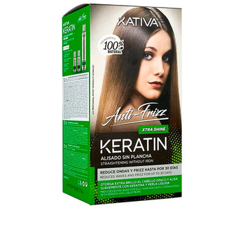 KATIVA-KERATIN ANTI-FRIZZ alisamento sem ferro extra brilho 30 dias 30 dias-DrShampoo - Perfumaria e Cosmética Imagem principal do produto