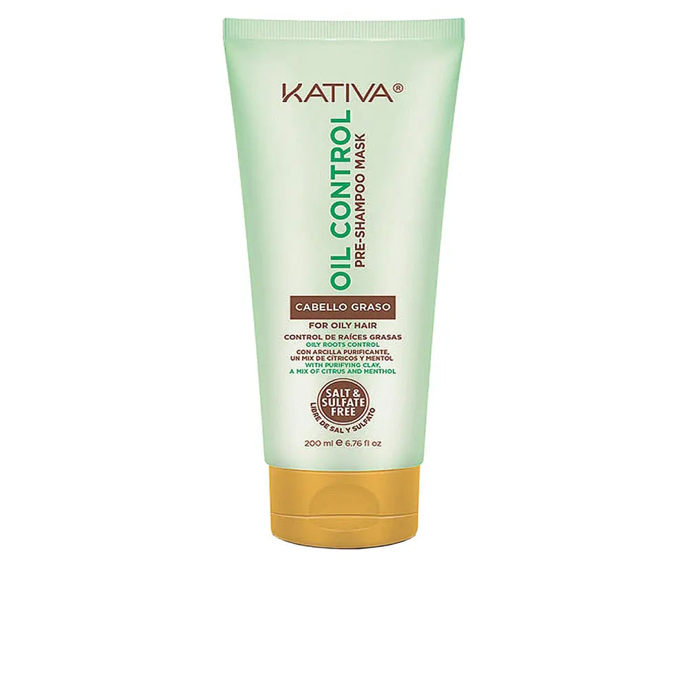 KATIVA-MÁSCARA PRÉ-SHAMPOO CONTROLE DE ÓLEO 200 ml-DrShampoo - Perfumaria e Cosmética