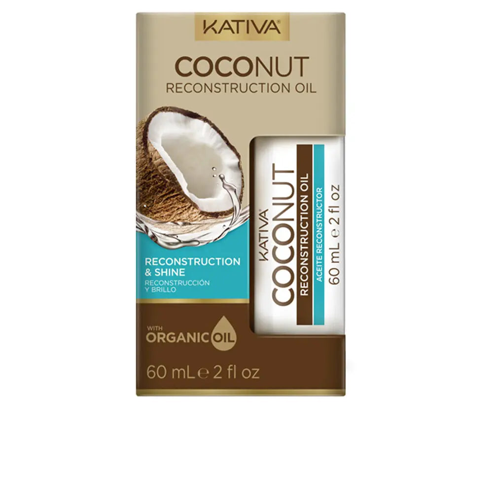 KATIVA-Óleo de reconstrução e brilho COCONUT 60 ml-DrShampoo - Perfumaria e Cosmética