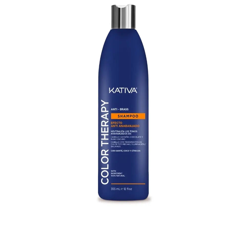 KATIVA-Shampoo COLOR THERAPY efeito anti-laranja 355 ml.-DrShampoo - Perfumaria e Cosmética