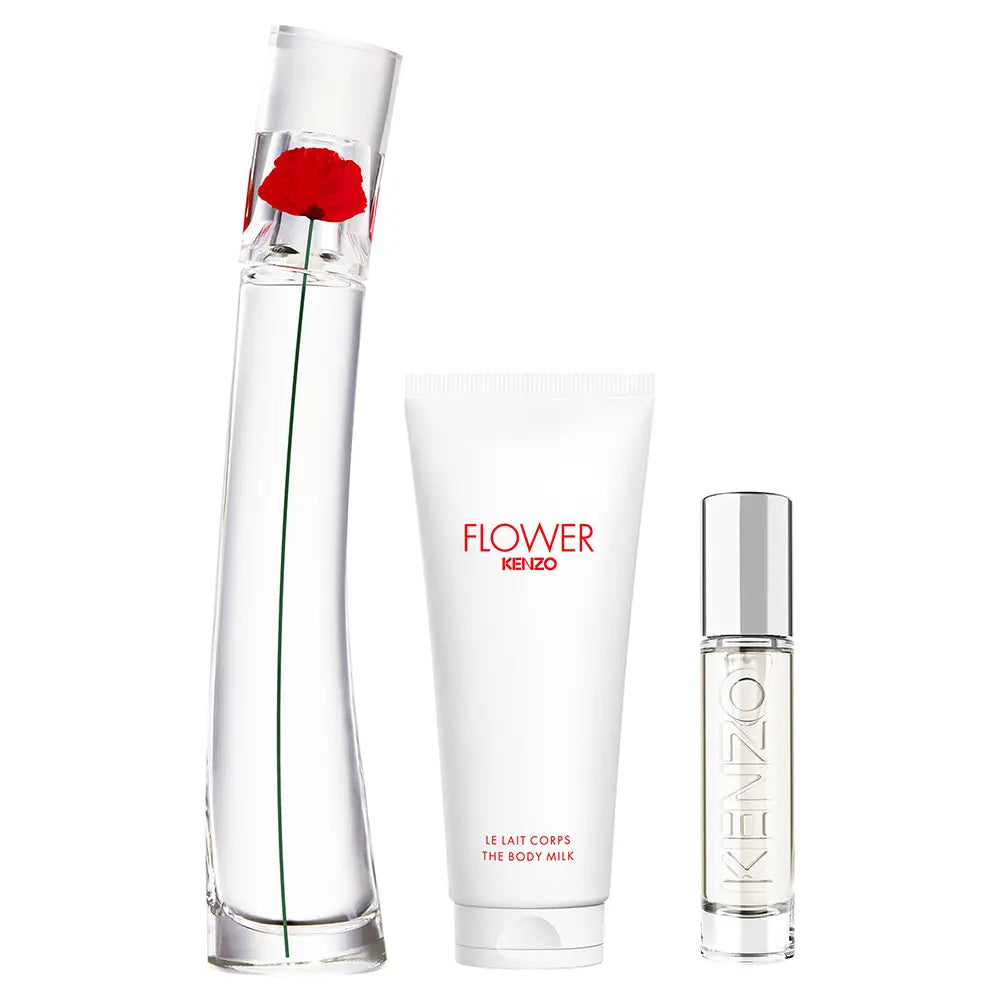 KENZO-FLOWER BY KENZO estojo com 3 peças.-DrShampoo - Perfumaria e Cosmética