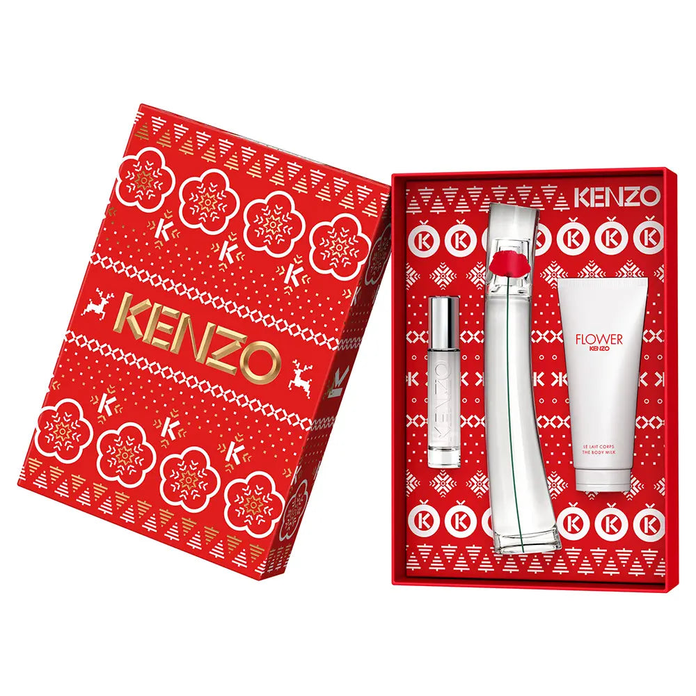 KENZO-FLOWER BY KENZO estojo com 3 peças.-DrShampoo - Perfumaria e Cosmética