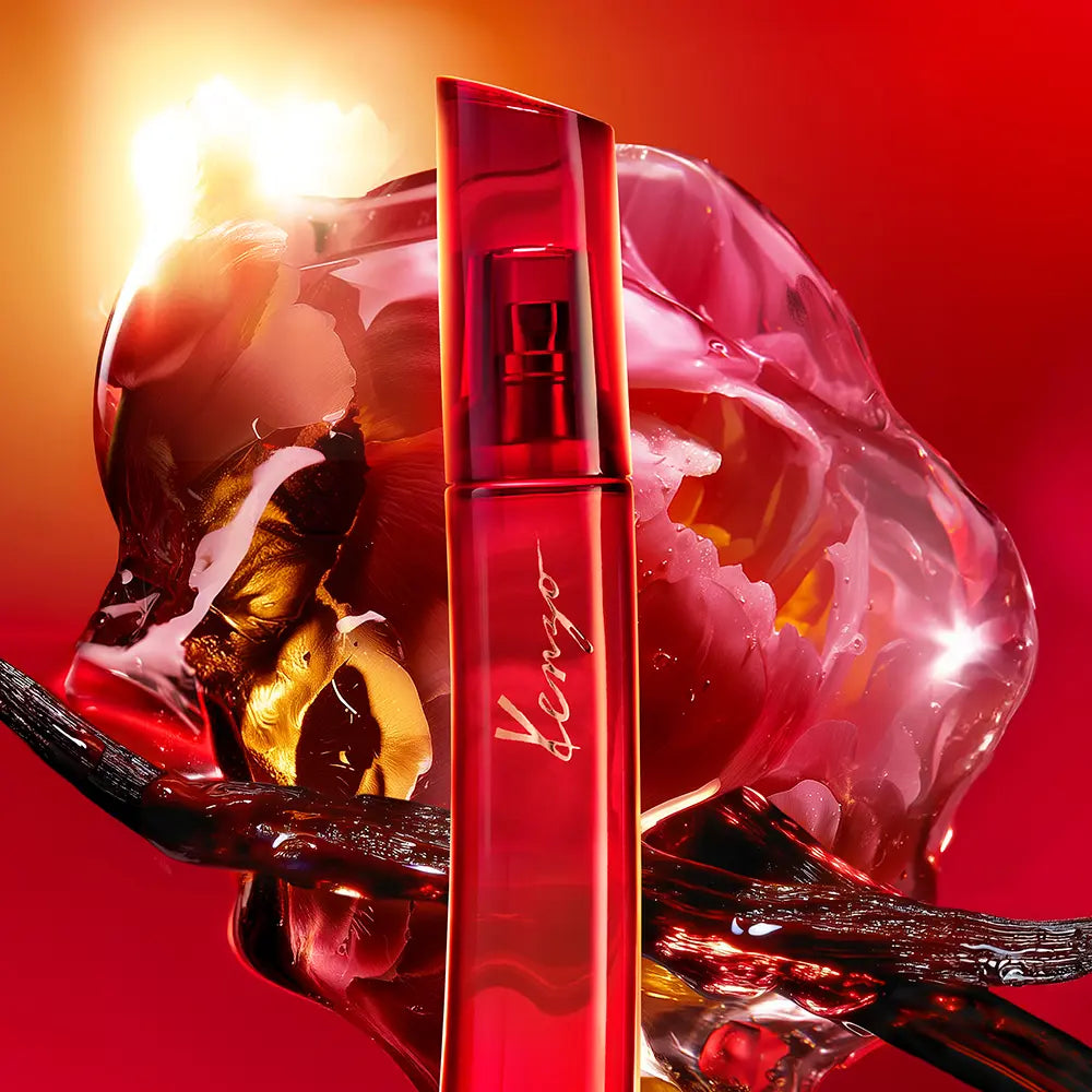 KENZO-LE ROUGE FLOWER eau de parfum spray 100 ml.-DrShampoo - Perfumaria e Cosmética