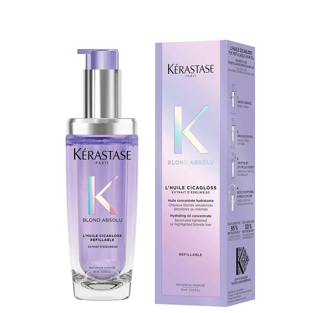 KERASTASE-BLOND ABSOLU óleo concentrado hidratante recarregável 75 ml-DrShampoo - Perfumaria e Cosmética