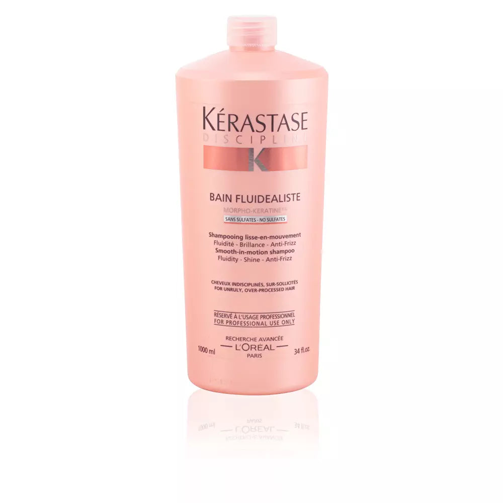 KERASTASE-DISCILINE banho fluidoealista shampooing sem sulfatos 1000ml-DrShampoo - Perfumaria e Cosmética