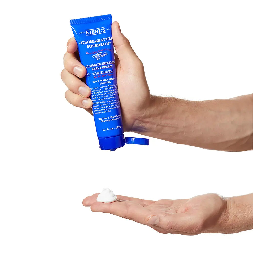 KIEHL'S-CLOSE SHAVERS SQUADRON creme de barbear definitivo sem escova white eagle 150 ml.-DrShampoo - Perfumaria e Cosmética