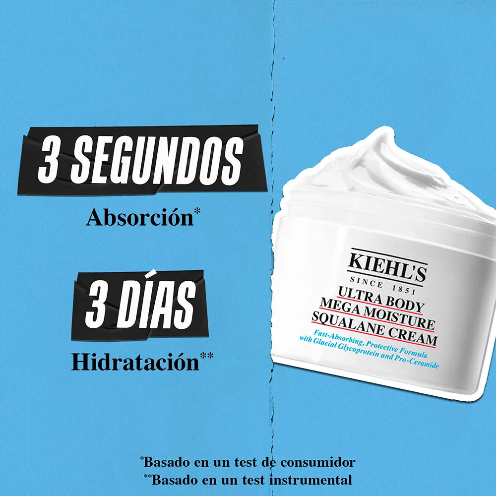 KIEHL'S-CREME ULTRA BODY mega hidratação com esqualano 250 ml.-DrShampoo - Perfumaria e Cosmética