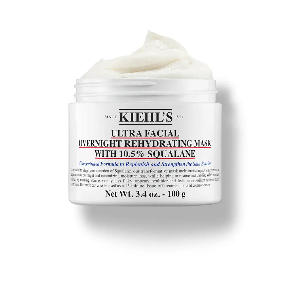 KIEHL'S-Máscara hidratante noturna ULTRA FACIAL com 10,5% de esqualano 100 gr.-DrShampoo - Perfumaria e Cosmética