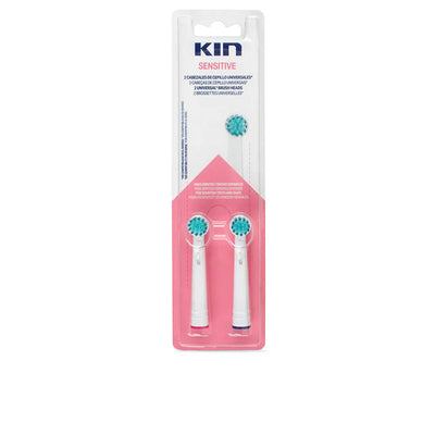 KIN-Cabeça de escova elétrica universal KIN SENSITIVE 2 unidades-DrShampoo - Perfumaria e Cosmética