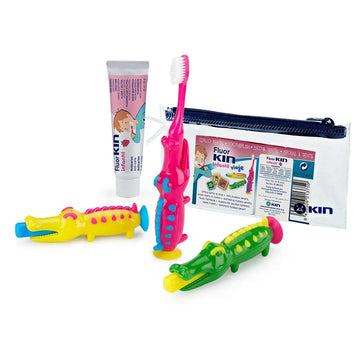 KIN-FLUORKIN INFANT TRAVEL CROCODILO conjunto 3 unidades-DrShampoo - Perfumaria e Cosmética Imagen principal del producto