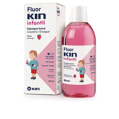 KIN-FLUORKIN INFANTIL colutório anti-cárie morango 500 ml-DrShampoo - Perfumaria e Cosmética