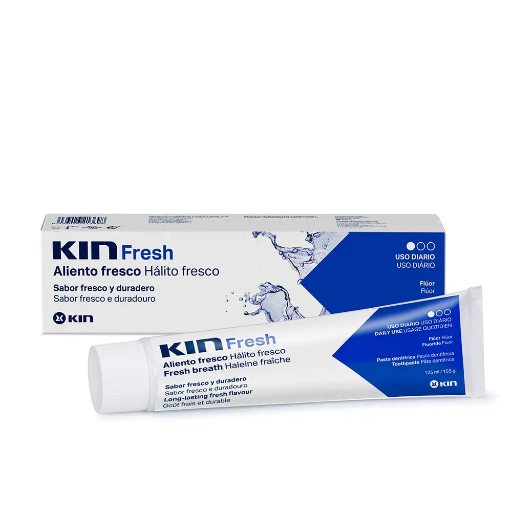 KIN-KIN FRESH creme dental hálito fresco 125 ml-DrShampoo - Perfumaria e Cosmética