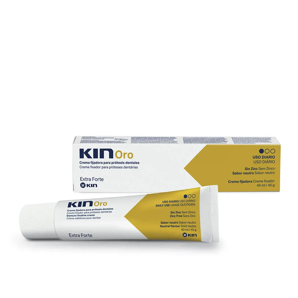 KIN-KIN ORO creme fixador para dentaduras 40 ml-DrShampoo - Perfumaria e Cosmética