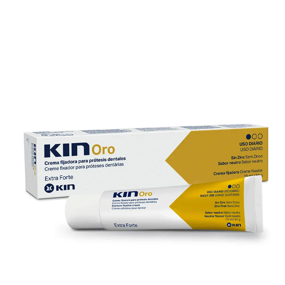 KIN-KIN ORO creme fixador para próteses dentárias 75 ml-DrShampoo - Perfumaria e Cosmética
