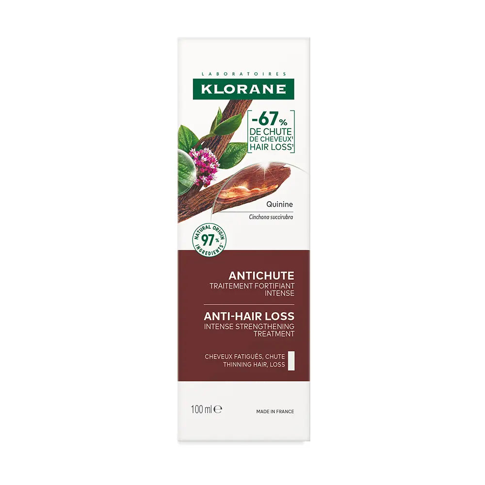 KLORANE-A LA QUININA tratamento antiqueda fortificante intensivo 100 ml-DrShampoo - Perfumaria e Cosmética