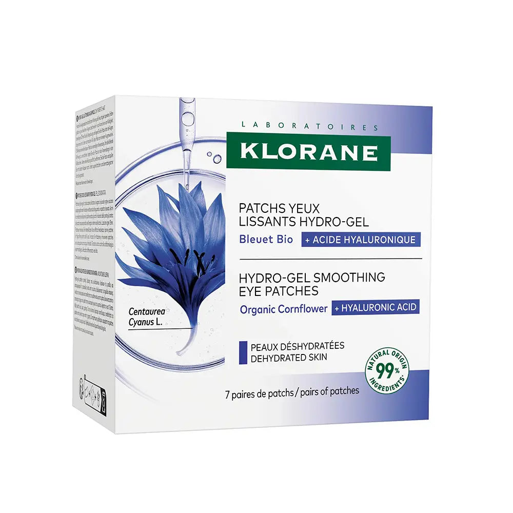 KLORANE-ACIANO & ÁCIDO HIALURÓNICO parches de ojos alisadores hidro gel 7 u-DrShampoo - Perfumaria e Cosmética