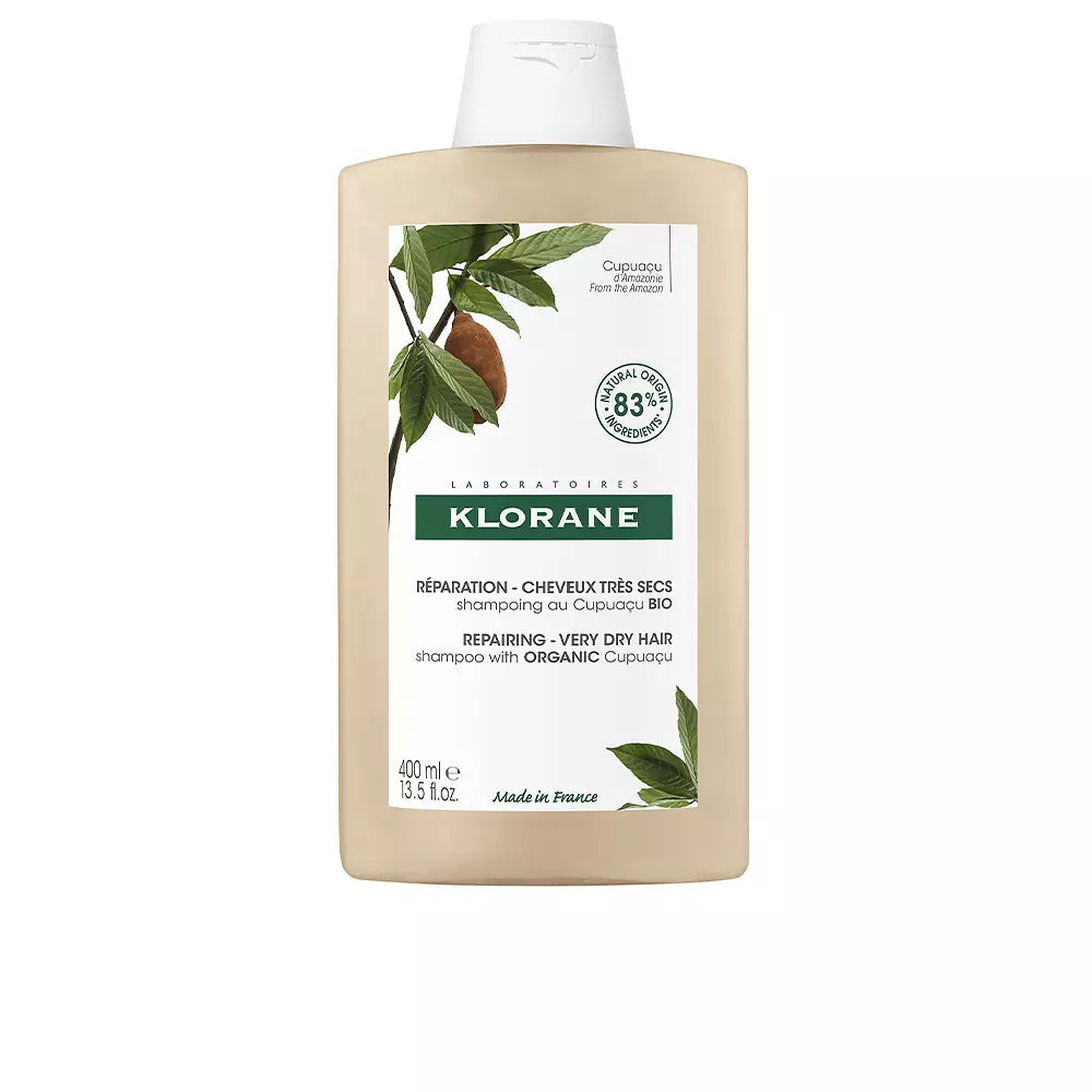 KLORANE-AL CUPUAÇU BIO shampoo reparador para cabelos muito secos 400 ml-DrShampoo - Perfumaria e Cosmética