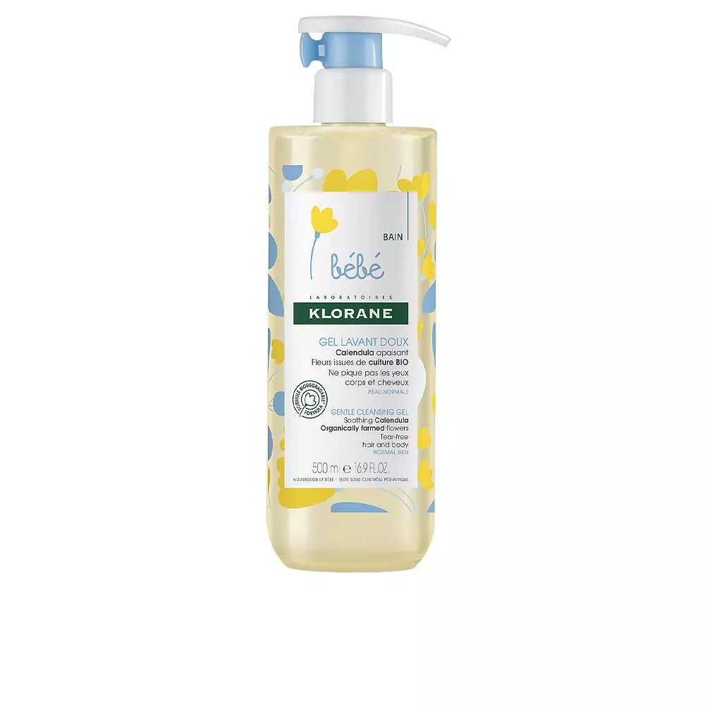 KLORANE-BABY GENTLE CLEANSING gel calmante de calêndula 500 ml-DrShampoo - Perfumaria e Cosmética