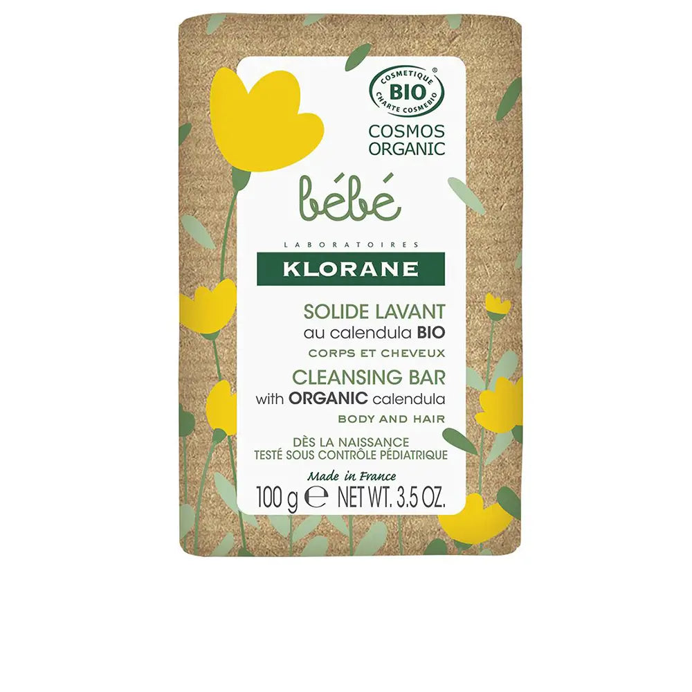 KLORANE-BÉBÉ BIO limpador sólido 100 gr.-DrShampoo - Perfumaria e Cosmética