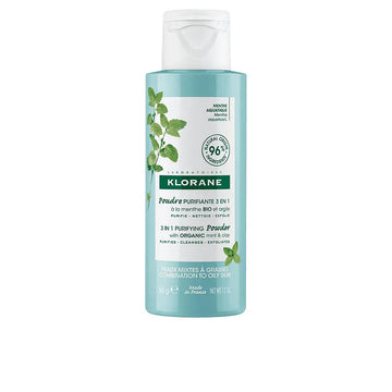 KLORANE-BIO MINT pó purificante 3 em 1 50 gr-DrShampoo - Perfumaria e Cosmética Imagem principal do produto