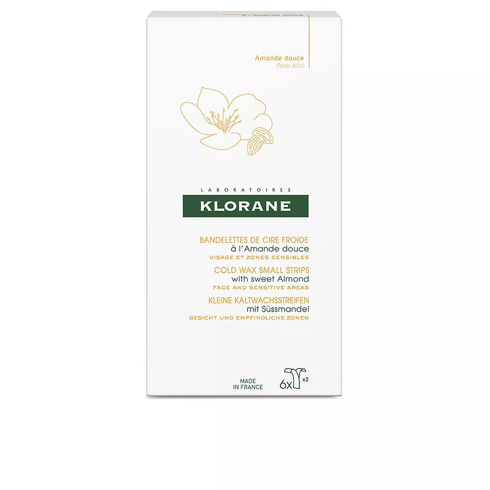 KLORANE-CERA FRIA PEQUENAS TIRAS com amêndoa doce 6 pz-DrShampoo - Perfumaria e Cosmética