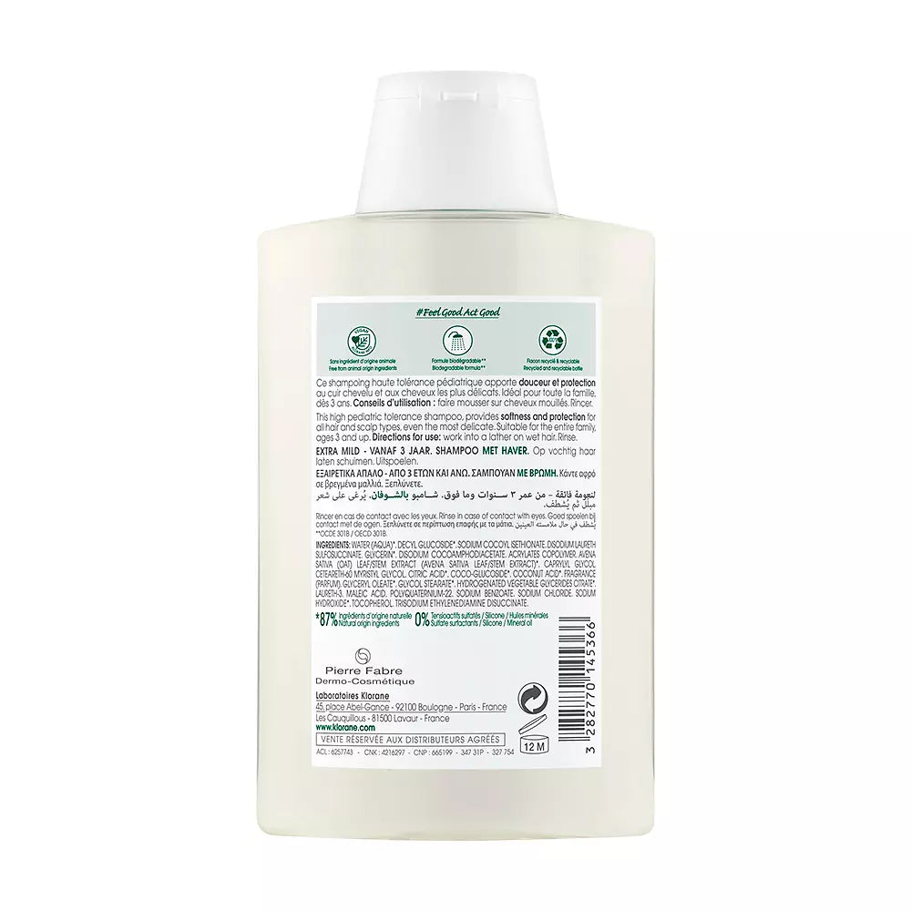 KLORANE-Champô ULTRA-DELICADO com leite de aveia 200 ml-DrShampoo - Perfumaria e Cosmética