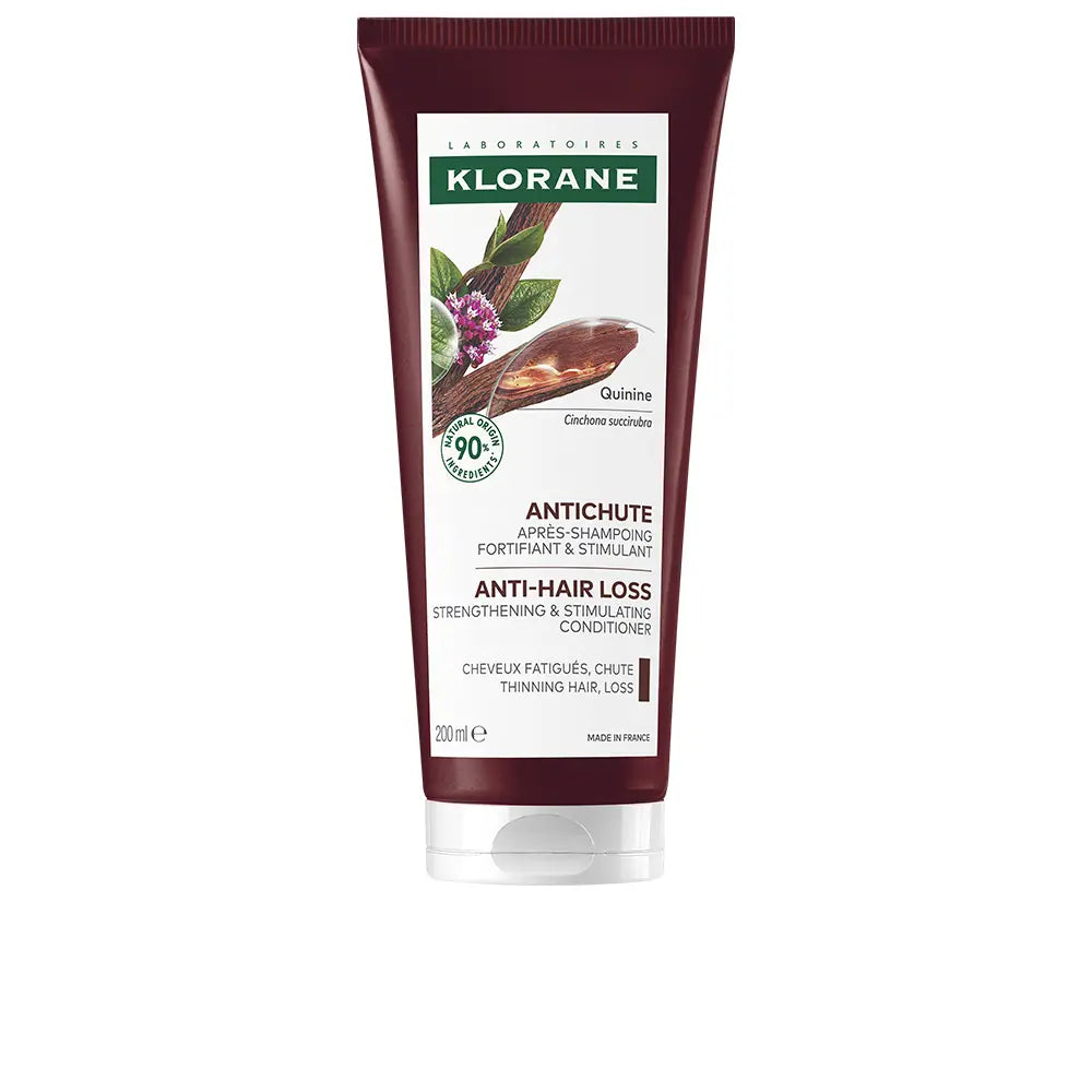 KLORANE-Condicionador fortalecedor e estimulante QUININE contra a queda de cabelo 200 ml.-DrShampoo - Perfumaria e Cosmética