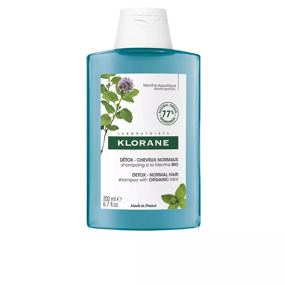 KLORANE-DETOX shampoo menta orgânica 200 ml-DrShampoo - Perfumaria e Cosmética