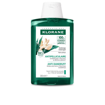 KLORANE-GALANGA shampoo reequilibrante e tratamento anti-caspa 200 ml.-DrShampoo - Perfumaria e Cosmética Main image