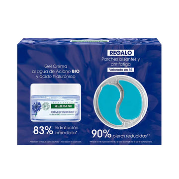 KLORANE-GEL CREME PARA ROSTO E OLHOS COM ÁCIDO HIALURÔNICO DE FLORES DE MILHO ORGÂNICO EMBALAGEM COM 2 UNIDADES.-DrShampoo - Perfumaria e Cosmética Imagem principal do produto