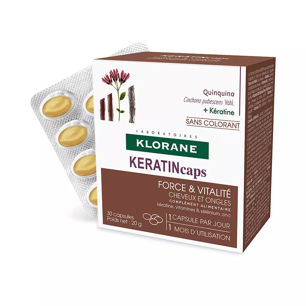 KLORANE-KERATINCAPS cápsulas com quinina 30 u-DrShampoo - Perfumaria e Cosmética
