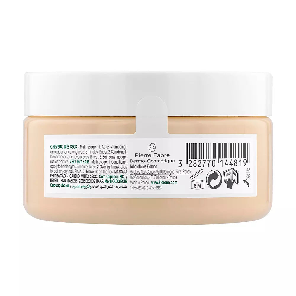 KLORANE-Máscara REPAIR com cupuaçu bio 150ml-DrShampoo - Perfumaria e Cosmética
