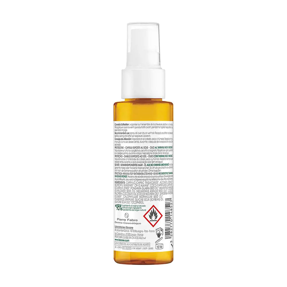KLORANE-POLYSIANES MONOÏ Y TAMANU BIO óleo capilar 100 ml-DrShampoo - Perfumaria e Cosmética