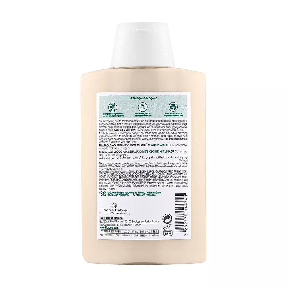 KLORANE-REPAIR shampoo com cupuaçu bio 200 ml-DrShampoo - Perfumaria e Cosmética