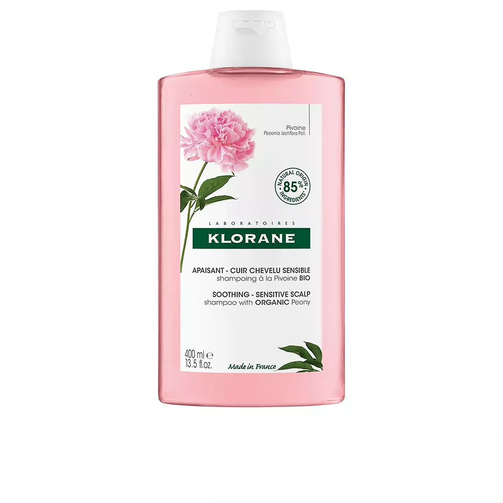 KLORANE-SOOTHING shampoo orgânico de peônia 400 ml-DrShampoo - Perfumaria e Cosmética