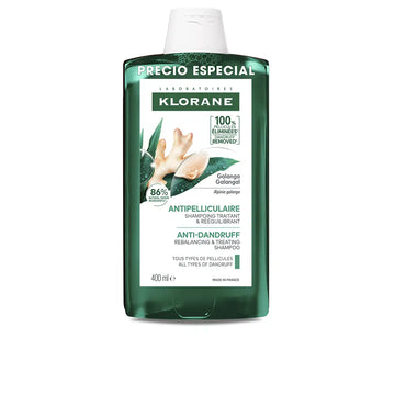 KLORANE-Shampoo anti-caspa reequilibrante e de tratamento GALANGA 400 ml.-DrShampoo - Perfumaria e Cosmética Main image