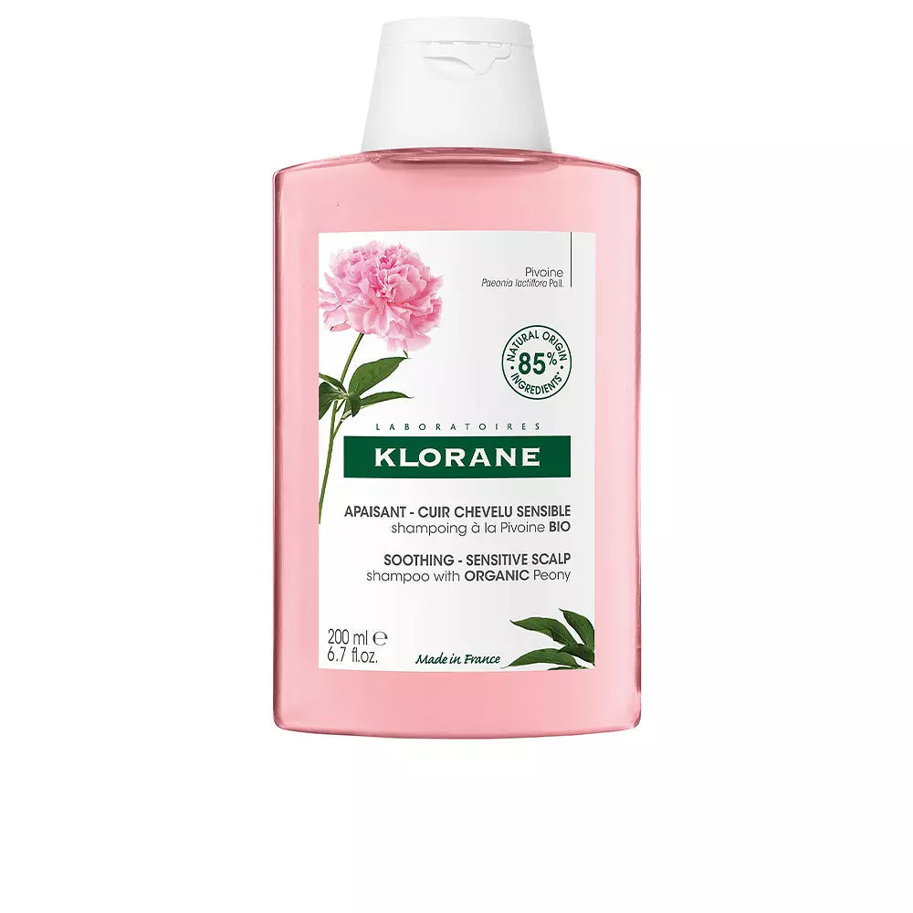 KLORANE-Shampoo calmante e antiirritante com peônia 200 ml-DrShampoo - Perfumaria e Cosmética