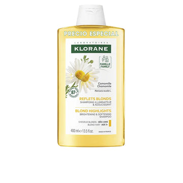 KLORANE-Shampoo iluminador de camomila para mechas loiras 400 ml-DrShampoo - Perfumaria e Cosmética Imagen principal del producto