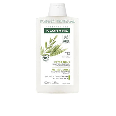 KLORANE-Shampoo suave de leite de aveia 400 ml-DrShampoo - Perfumaria e Cosmética