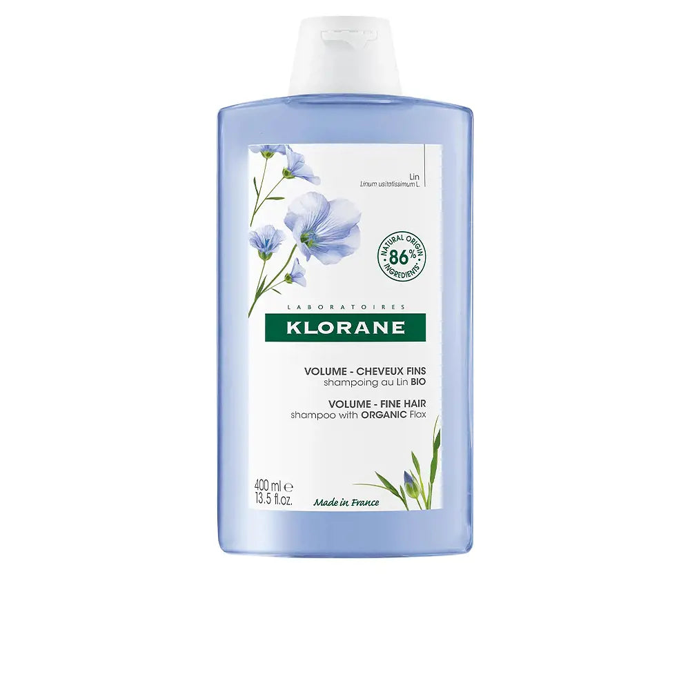 KLORANE-VOLUME shampoo com fibra de linho 400 ml-DrShampoo - Perfumaria e Cosmética