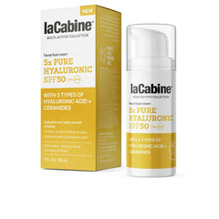 LA CABINE-5X PURE HYALURONIC facial fluid cream SPF50 30ml-DrShampoo - Perfumaria e Cosmética