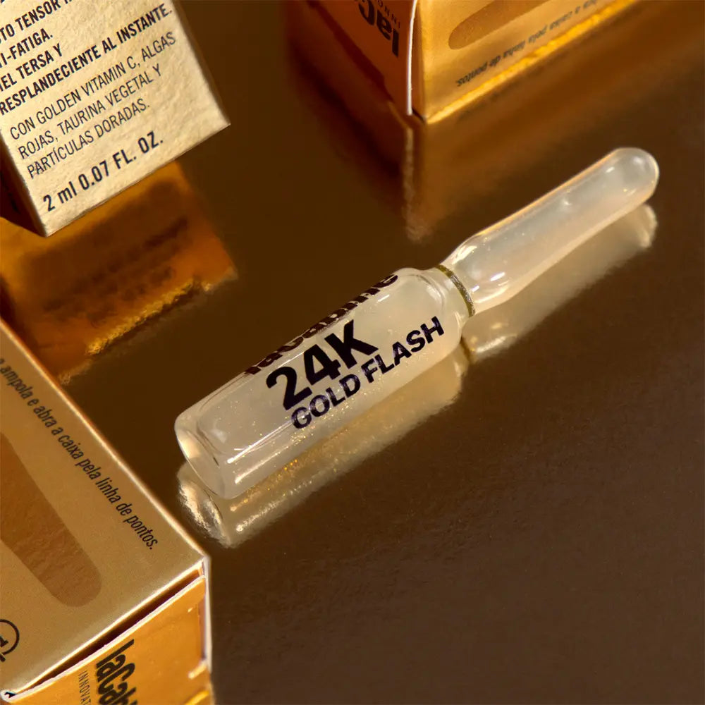 LA CABINE-Ampolas de edição limitada 24K GOLD FLASH 10 x 2 ml.-DrShampoo - Perfumaria e Cosmética