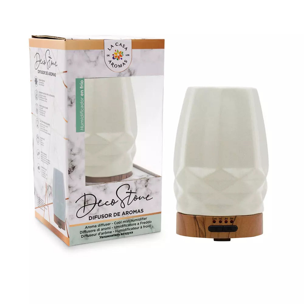 LA CASA DE LOS AROMAS-difusor de aroma DECO STONE branco 1 unidade-DrShampoo - Perfumaria e Cosmética