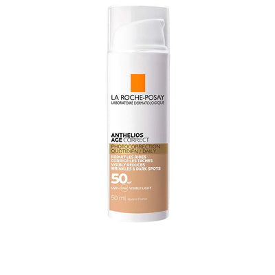 LA ROCHE POSAY-ANTHELIOS AGE CORRECT CON COLOR fotocorrección diaria, ácido hialurónico y niacinamida SPF50 50 ml-DrShampoo - Perfumaria e Cosmética