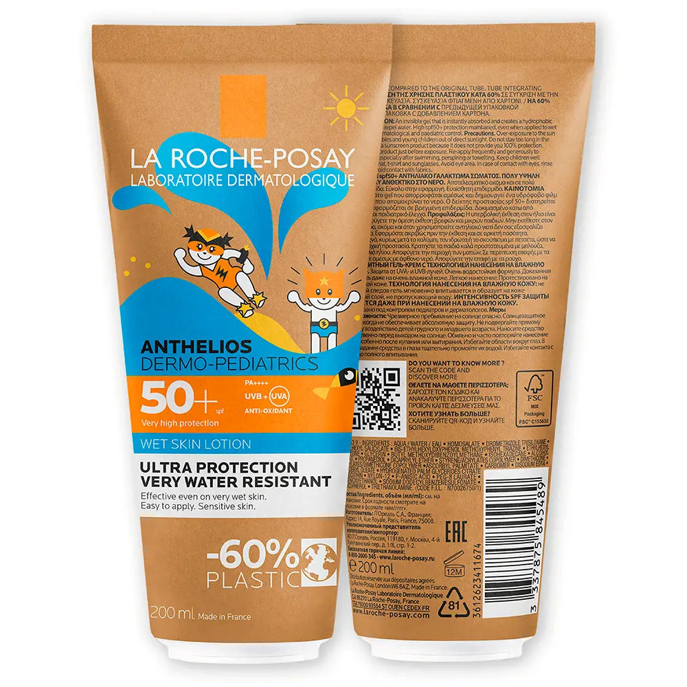 LA ROCHE POSAY-ANTHELIOS DERMO-PEDIÁTRICOS gel de proteção SPF50+ 200 ml-DrShampoo - Perfumaria e Cosmética