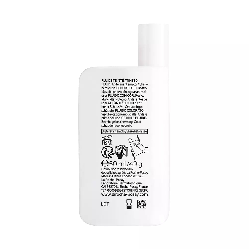 LA ROCHE POSAY-ANTHELIOS UV-MUNE 400 FLUIDO INVISÍVEL com cor, resistente à água e areia SPF50+ 50 ml-DrShampoo - Perfumaria e Cosmética