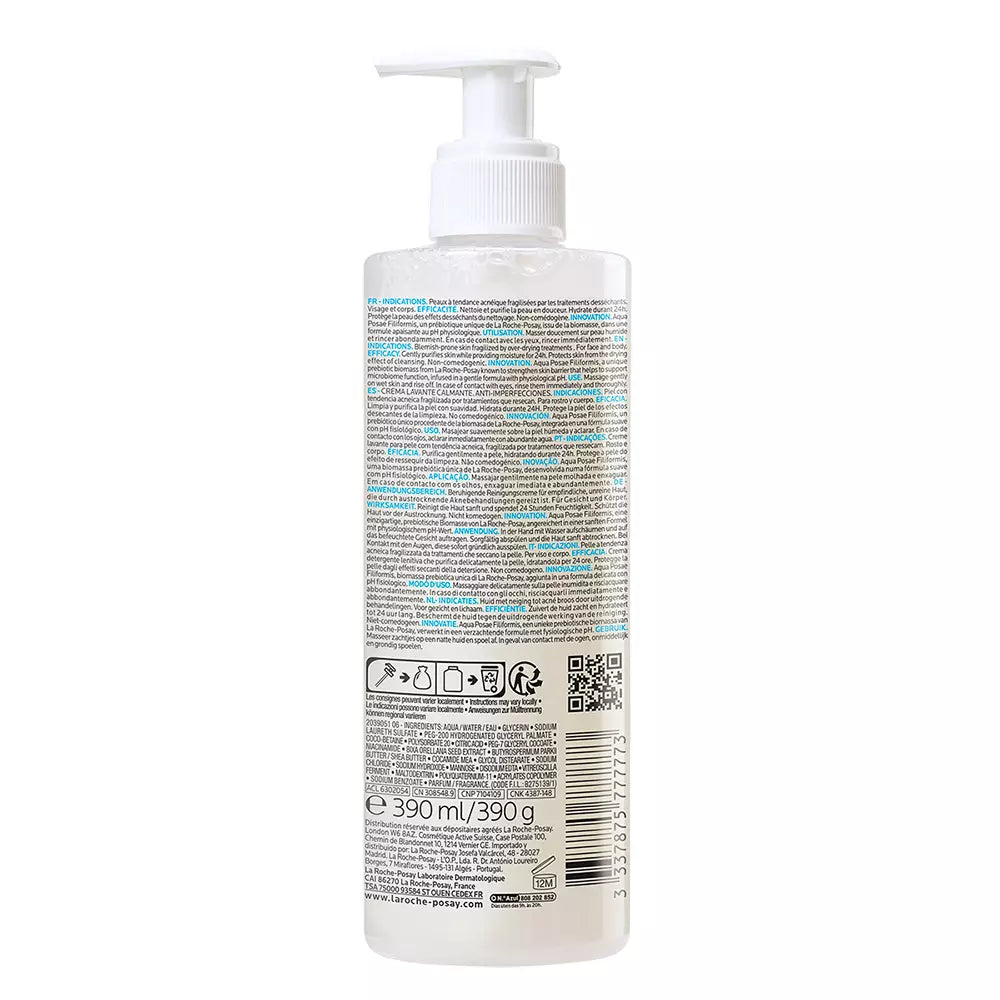 LA ROCHE POSAY-EFFACLAR H ISO-BIOME Creme de Limpeza 390 ml-DrShampoo - Perfumaria e Cosmética