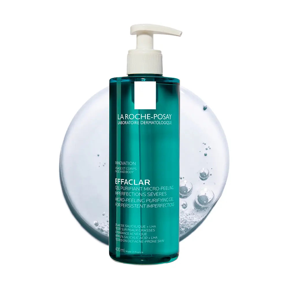 LA ROCHE POSAY-EFFACLAR gel purificante micro-peeling 400 ml-DrShampoo - Perfumaria e Cosmética
